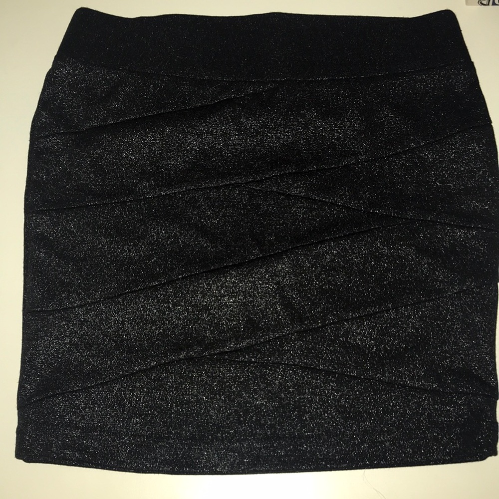 Black sparkle skirt